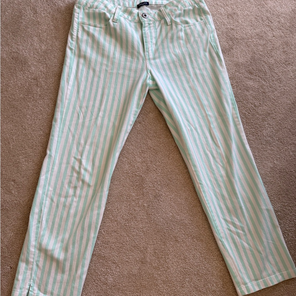 Striped Mint and White Pants